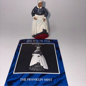 Franklin Mint Gone With the Wind Figurine Hattie McDaniel 1990 Vintage 3.5”